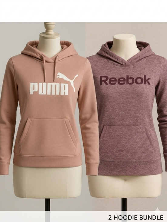 Puma Tops - Bundle of 2 Athletic Hoodies | PUMA & Reebok
